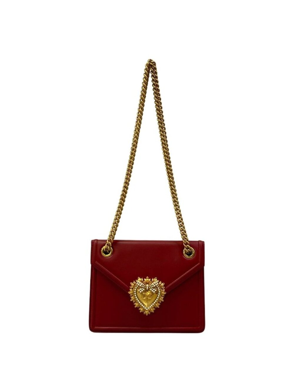 Dolce & Gabbana Shoulder Bag Red Leather